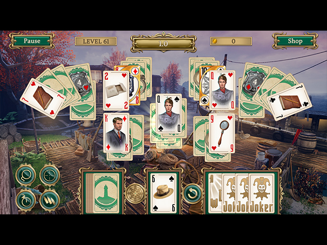 Detective Notes: Lighthouse Mystery Solitaire - Screenshot