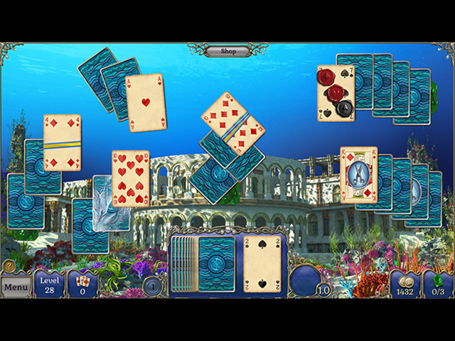 Jewel Match Solitaire: Atlantis 2 Collector's Edition - Screenshot