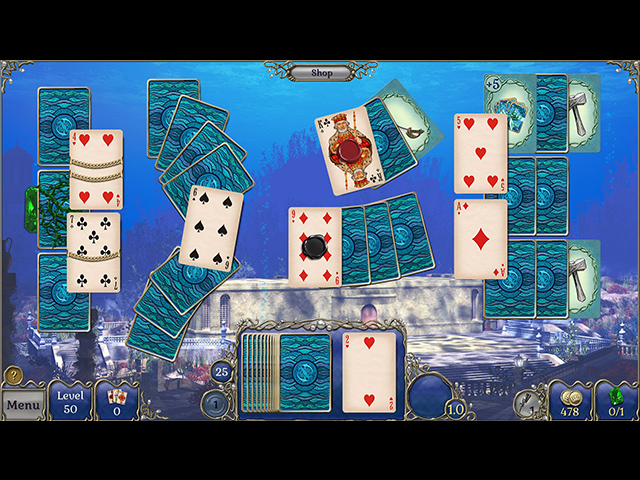 Jewel Match Solitaire: Atlantis 2 - Screenshot