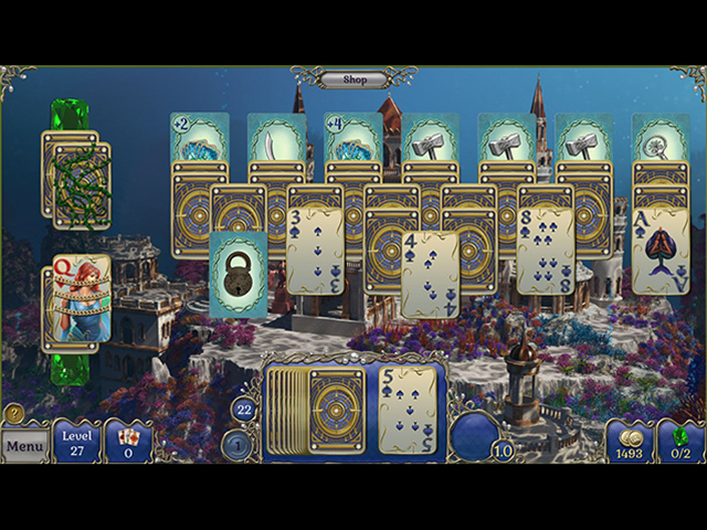 Jewel Match Solitaire: Atlantis 3 Collector's Edition - Screenshot