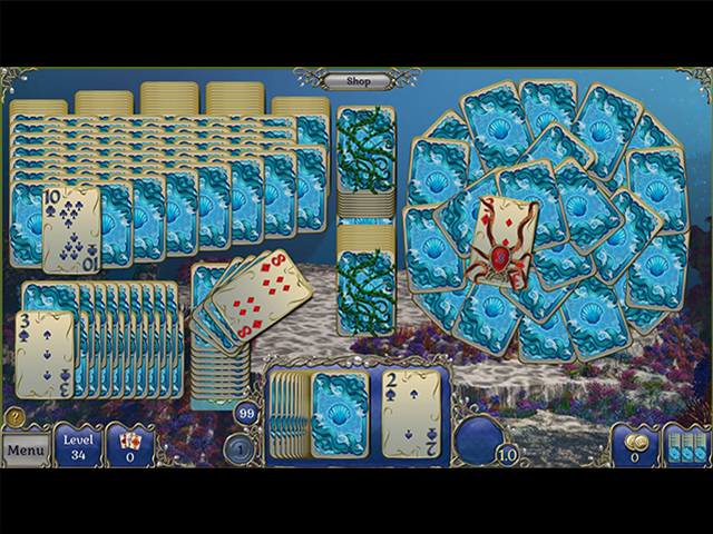 Jewel Match Solitaire: Atlantis 3 - Screenshot