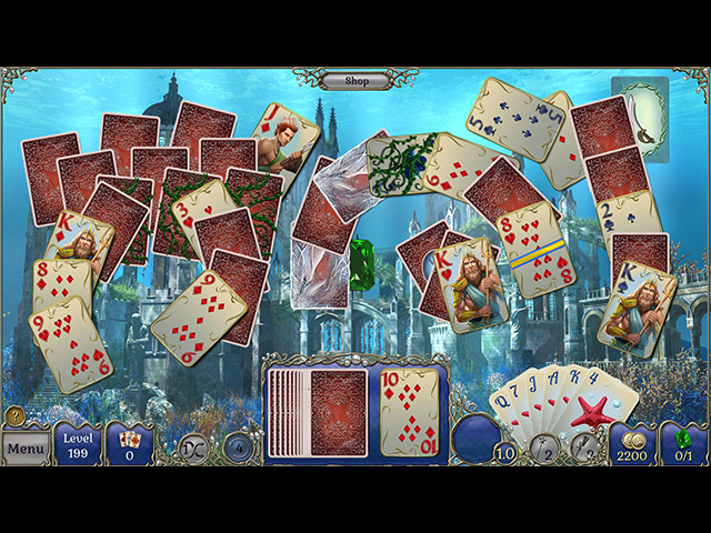 Jewel Match Solitaire Atlantis - Screenshot