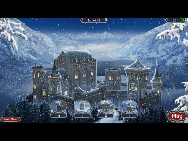 Jewel Match Solitaire: Winterscapes - Screenshot